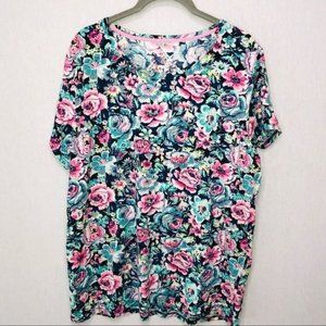 Vera Bradley Cadence Floral-Print Sleep T-Shirt